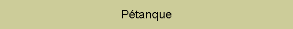 Ptanque