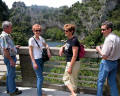 au dessus du Pont de l'Arc